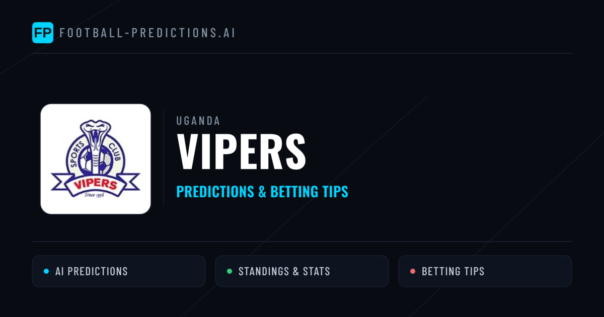Vipers Predictions & Stats