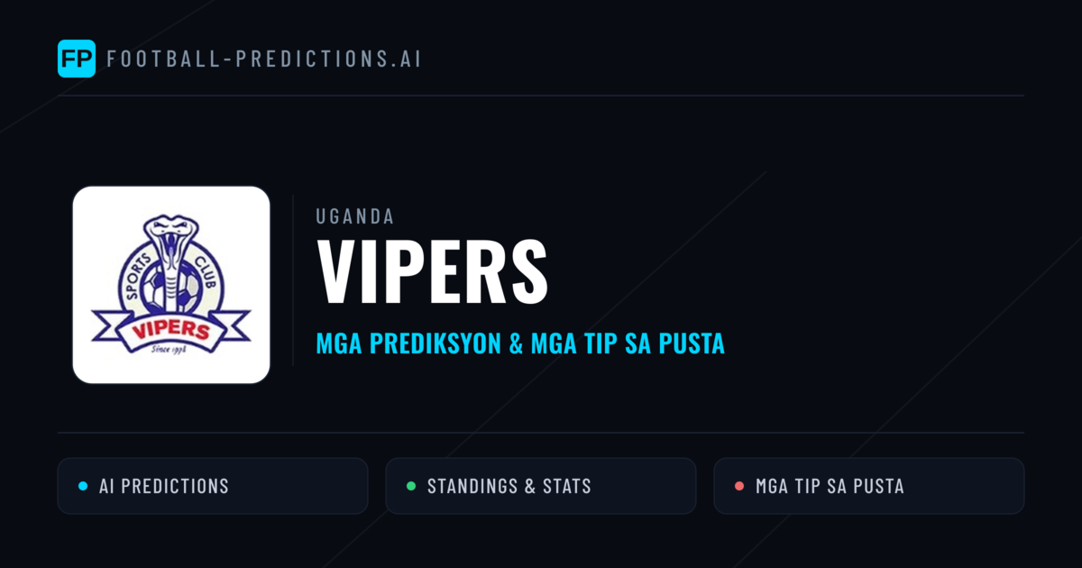 Vipers Predictions & Stats