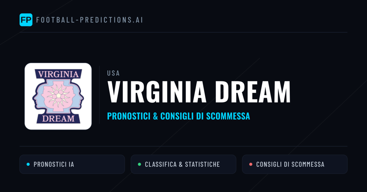 Pronostici e Statistiche Virginia Dream