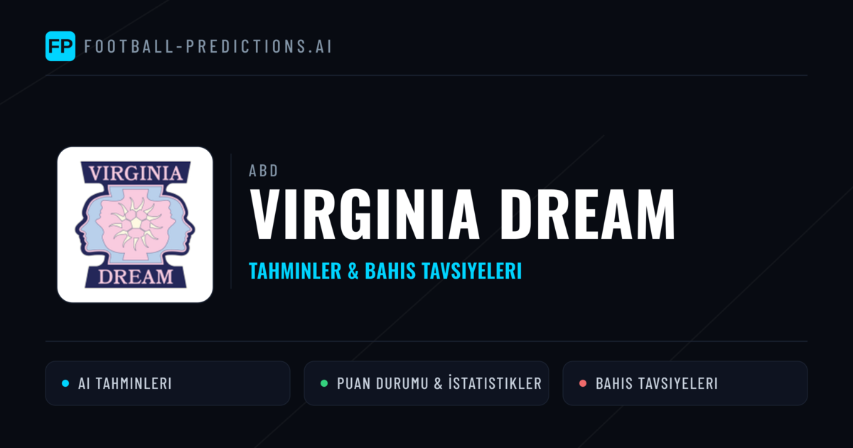 Virginia Dream Tahminleri & İstatistikler