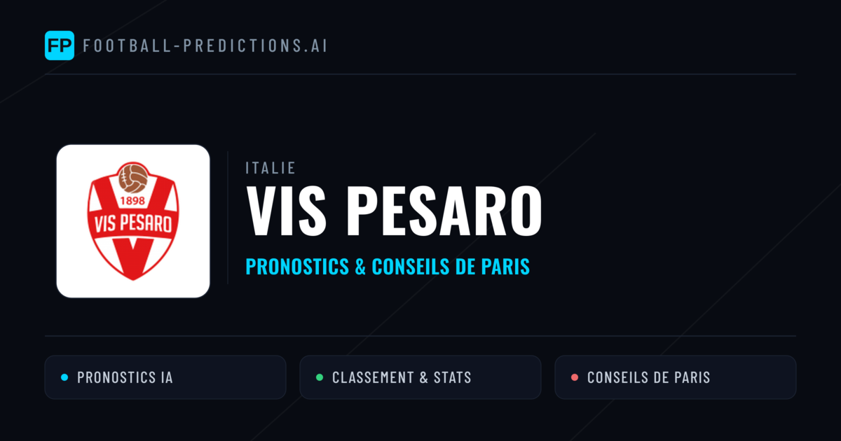 Vis Pesaro Pronostics & Statistiques