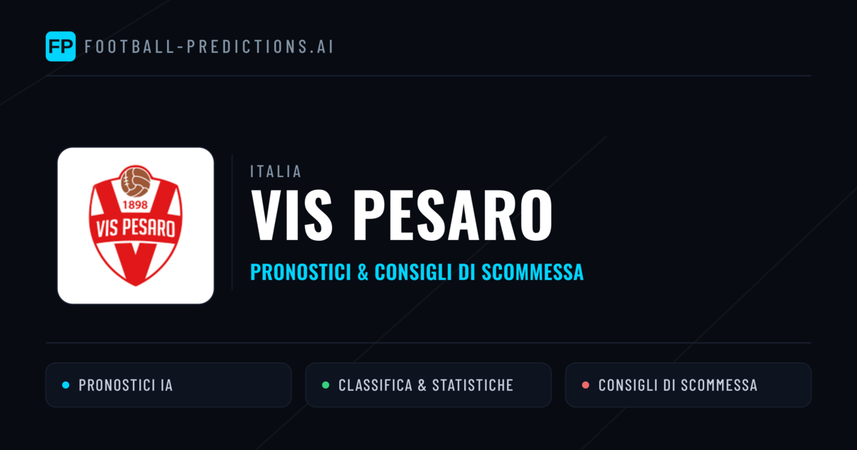 Pronostici e Statistiche Vis Pesaro