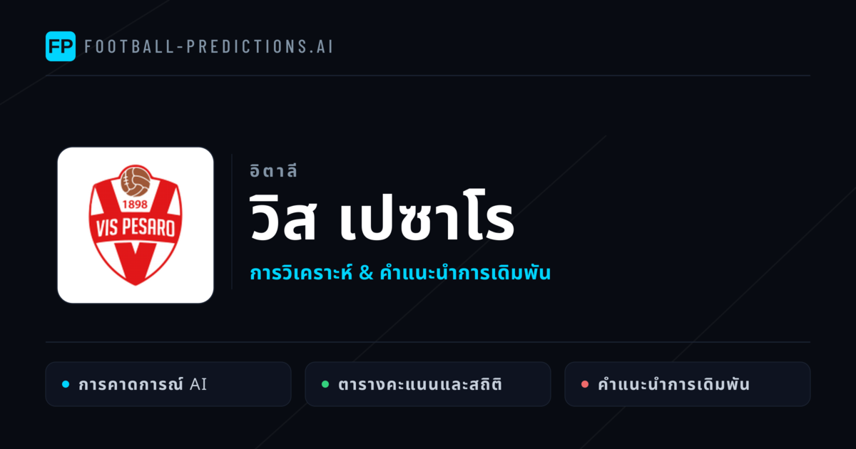 วิส เปซาโร การวิเคราะห์และสถิติ