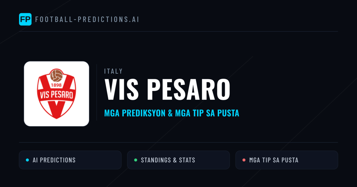 Vis Pesaro Predictions & Stats