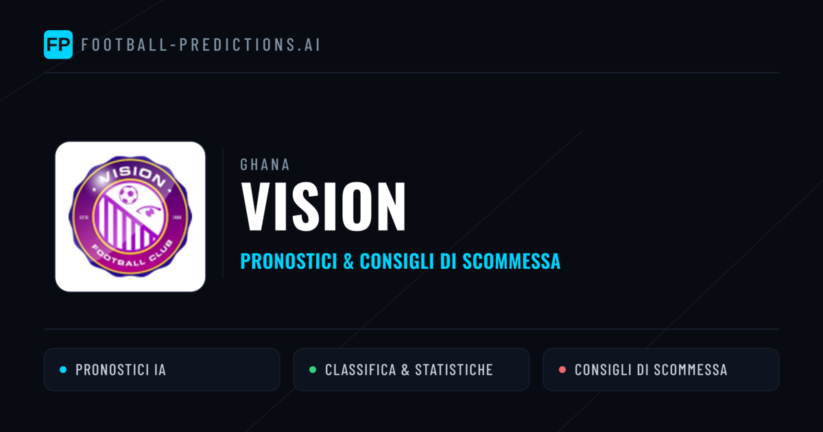 Pronostici e Statistiche Vision