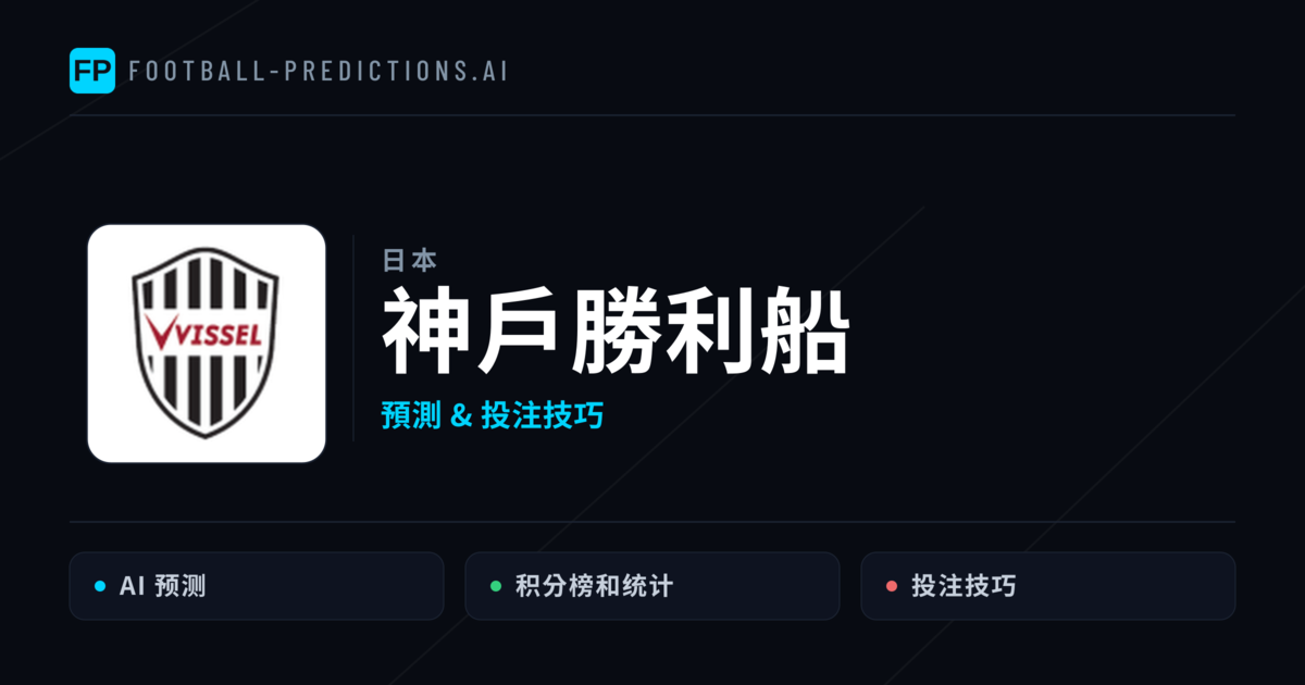 神戶勝利船 運彩分析|足球預測與數據