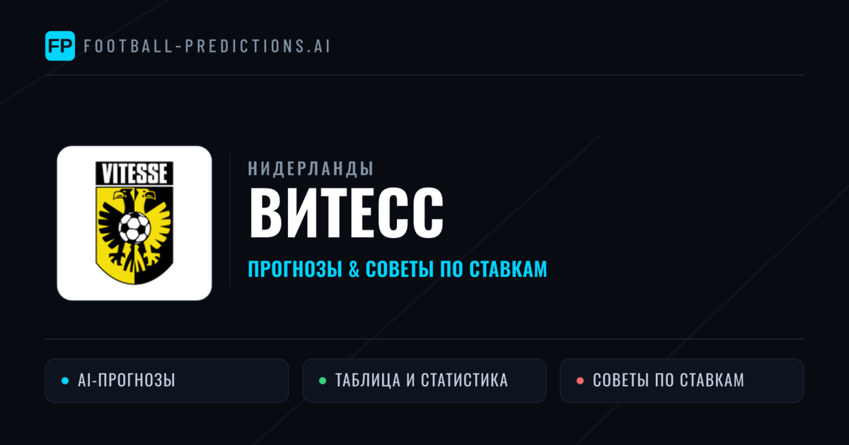Витесс прогнозы и статистика