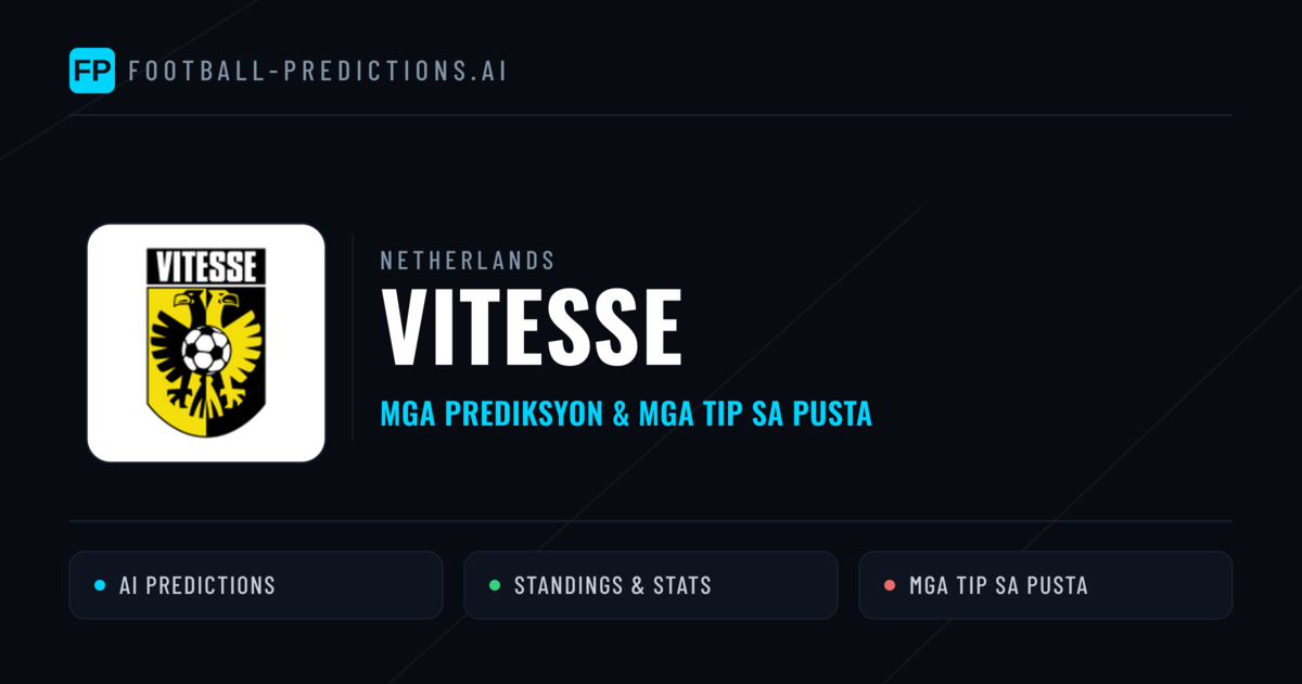 Vitesse Predictions & Stats