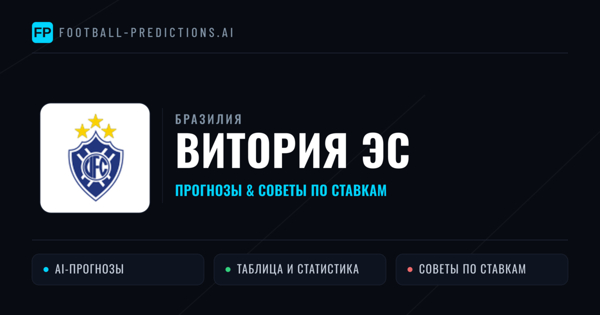 Витория ЭС прогнозы и статистика