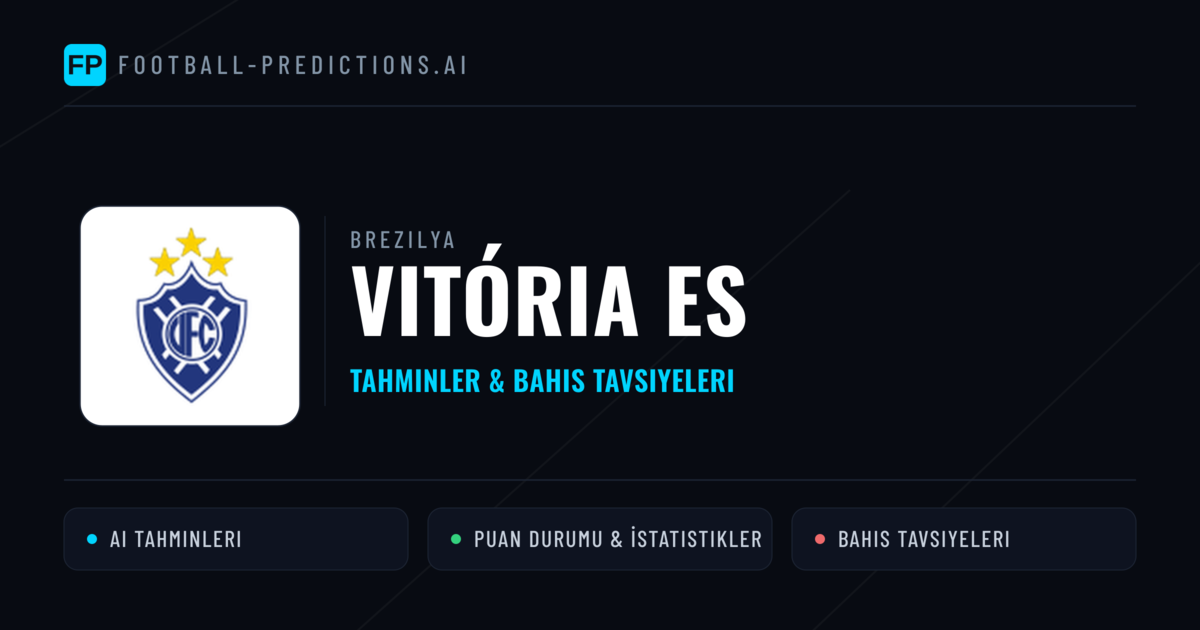 Vitória ES Tahminleri & İstatistikler