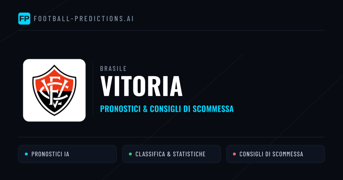 Pronostici e Statistiche Vitoria