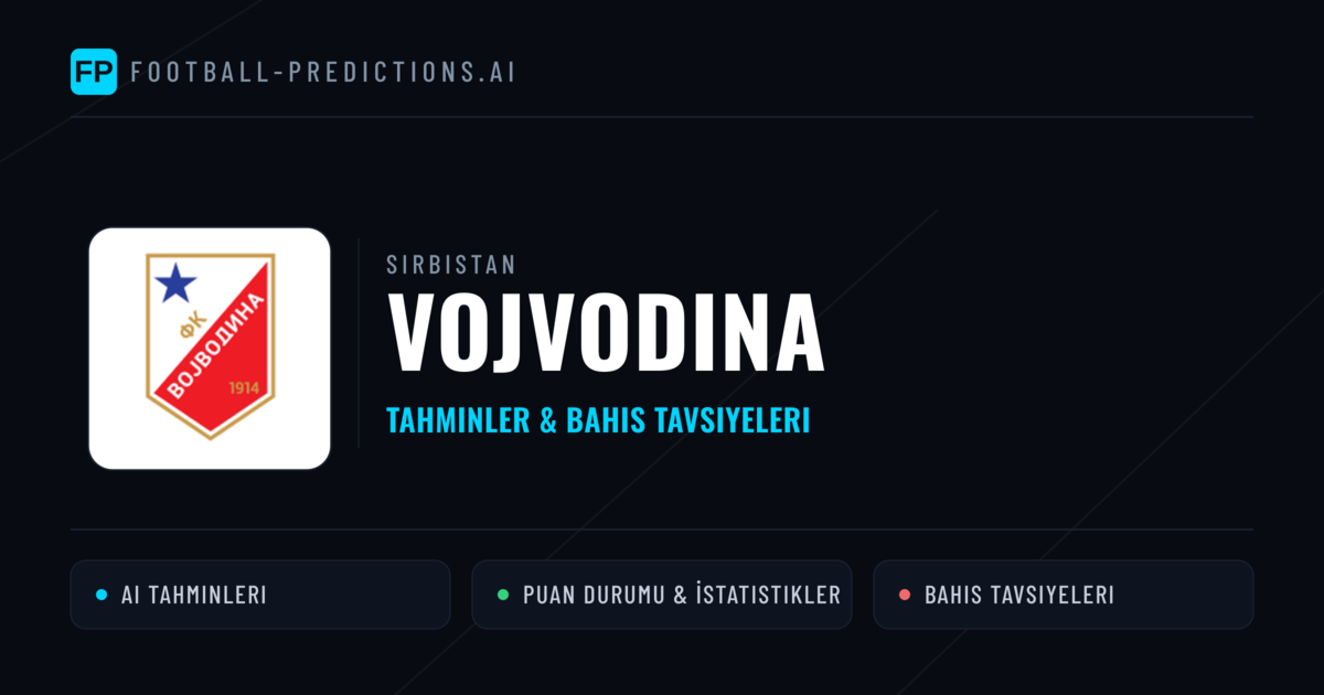 Vojvodina Tahminleri & İstatistikler