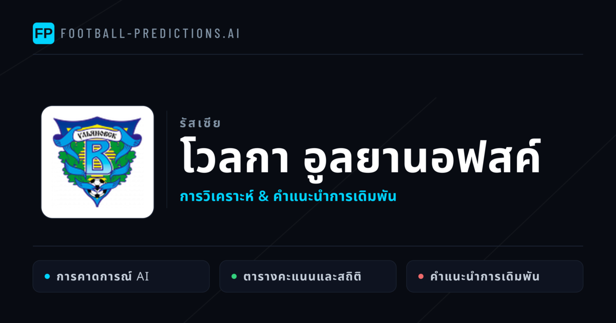 โวลกา อูลยานอฟสค์ การวิเคราะห์และสถิติ