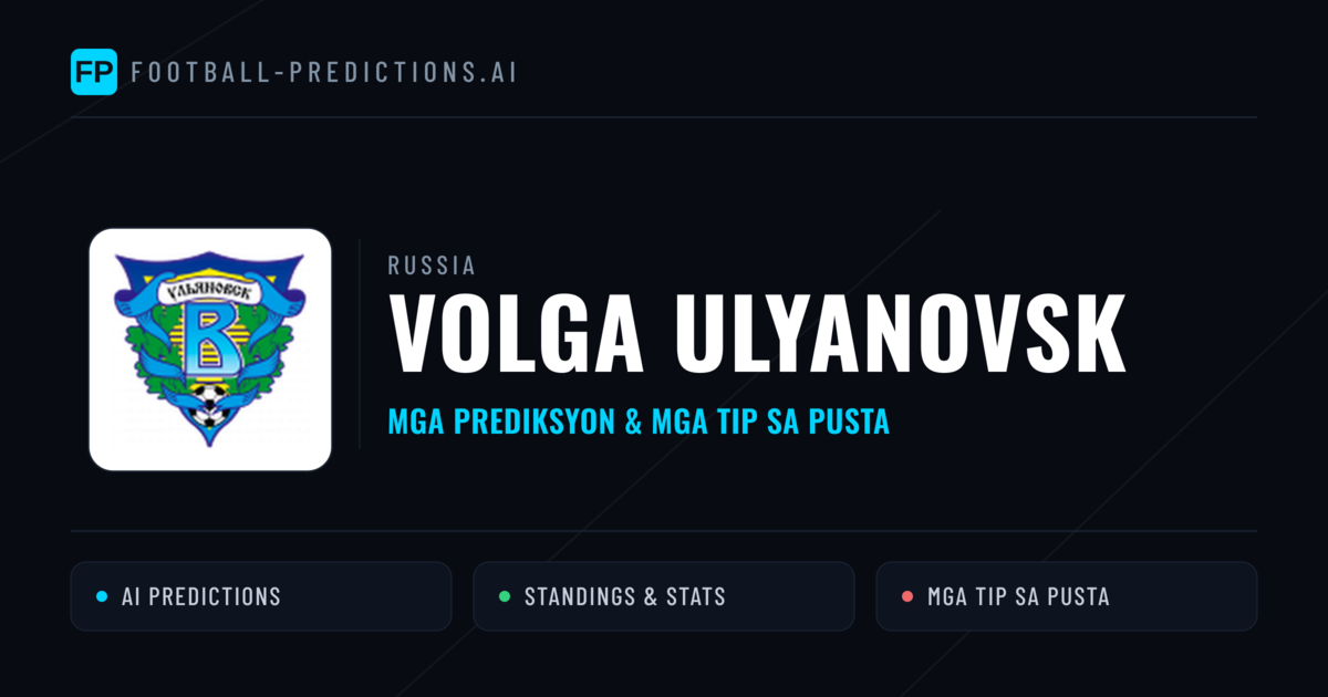 Volga Ulyanovsk Predictions & Stats