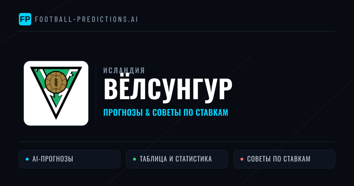 Вёлсунгур прогнозы и статистика
