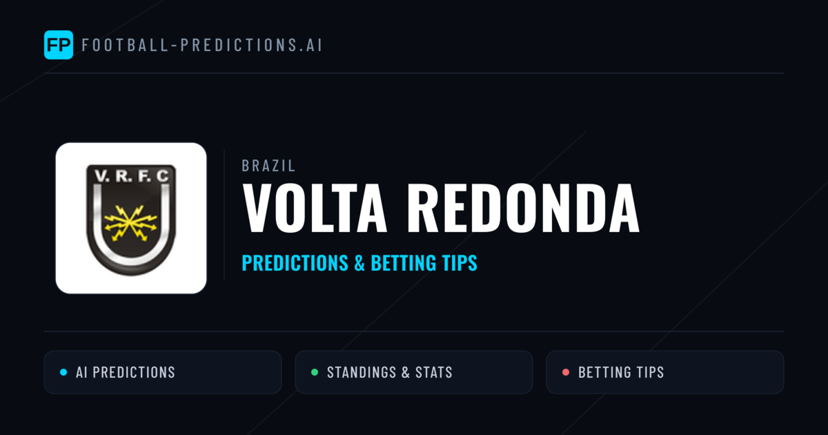 Volta Redonda Predictions & Stats