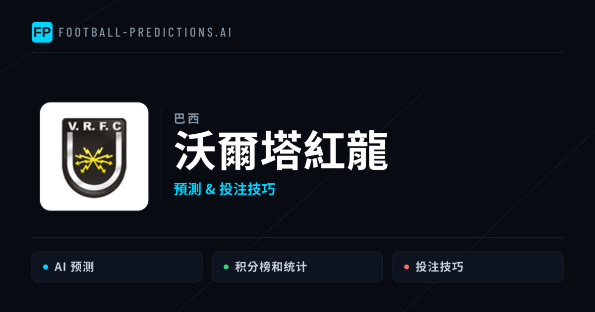 沃爾塔紅龍 運彩分析｜足球預測與數據
