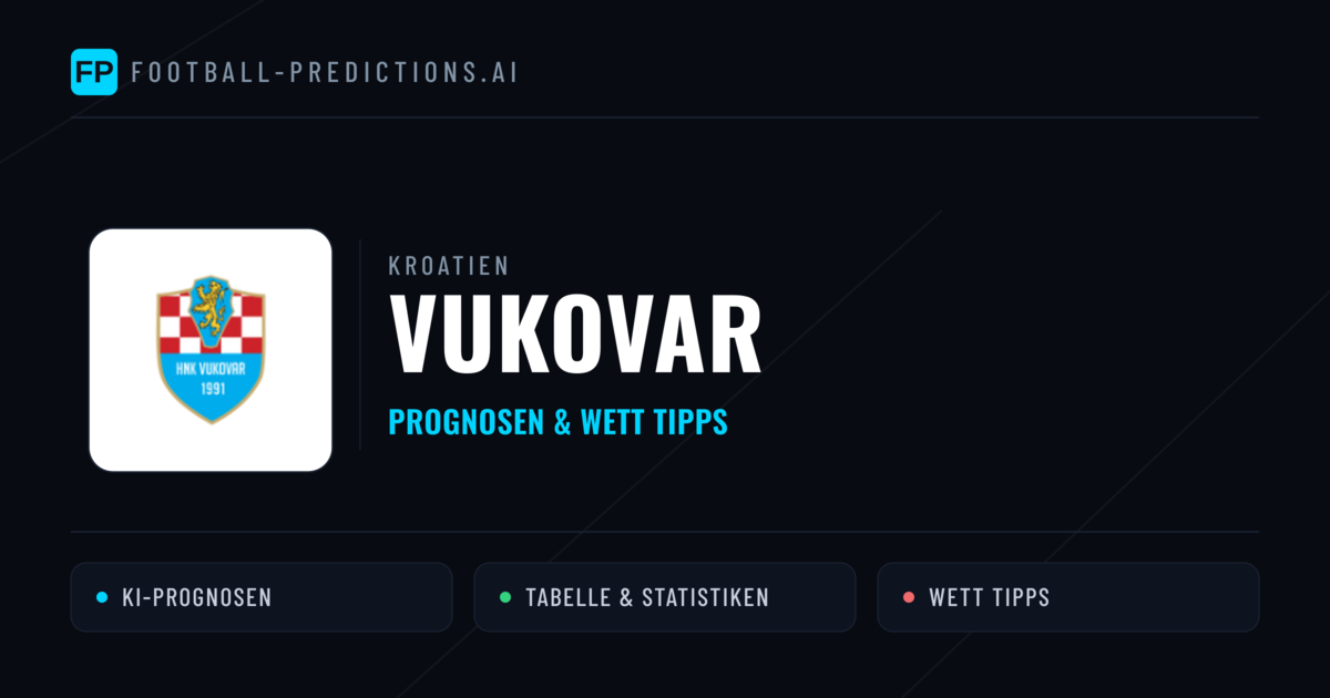Vukovar Prognosen & Statistiken