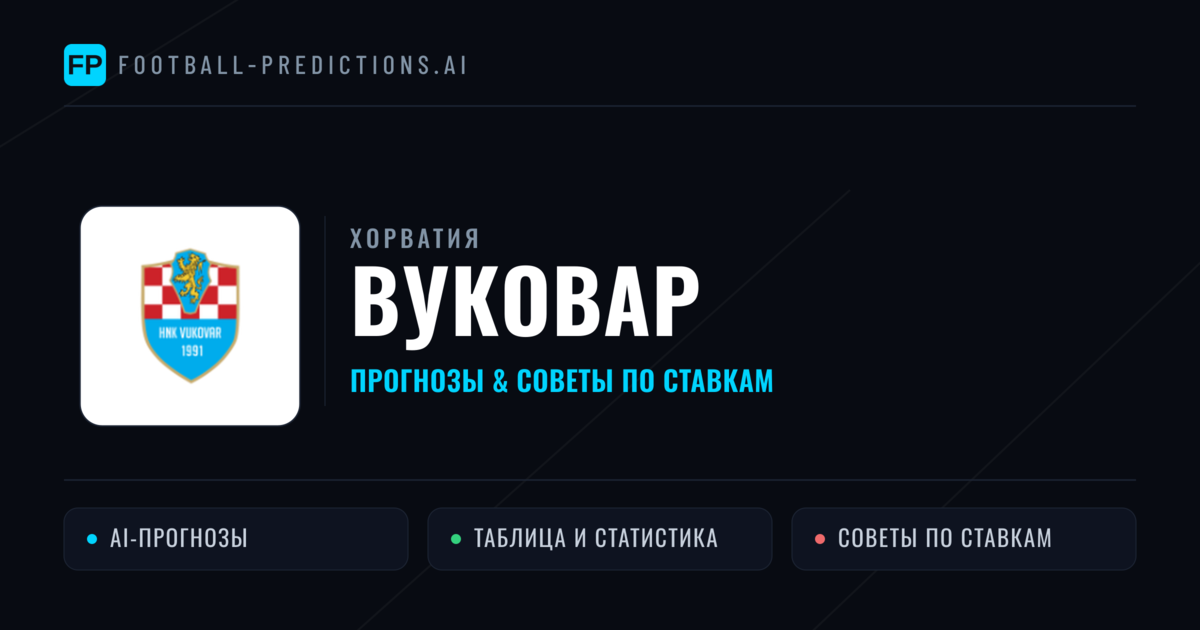 Вуковар прогнозы и статистика