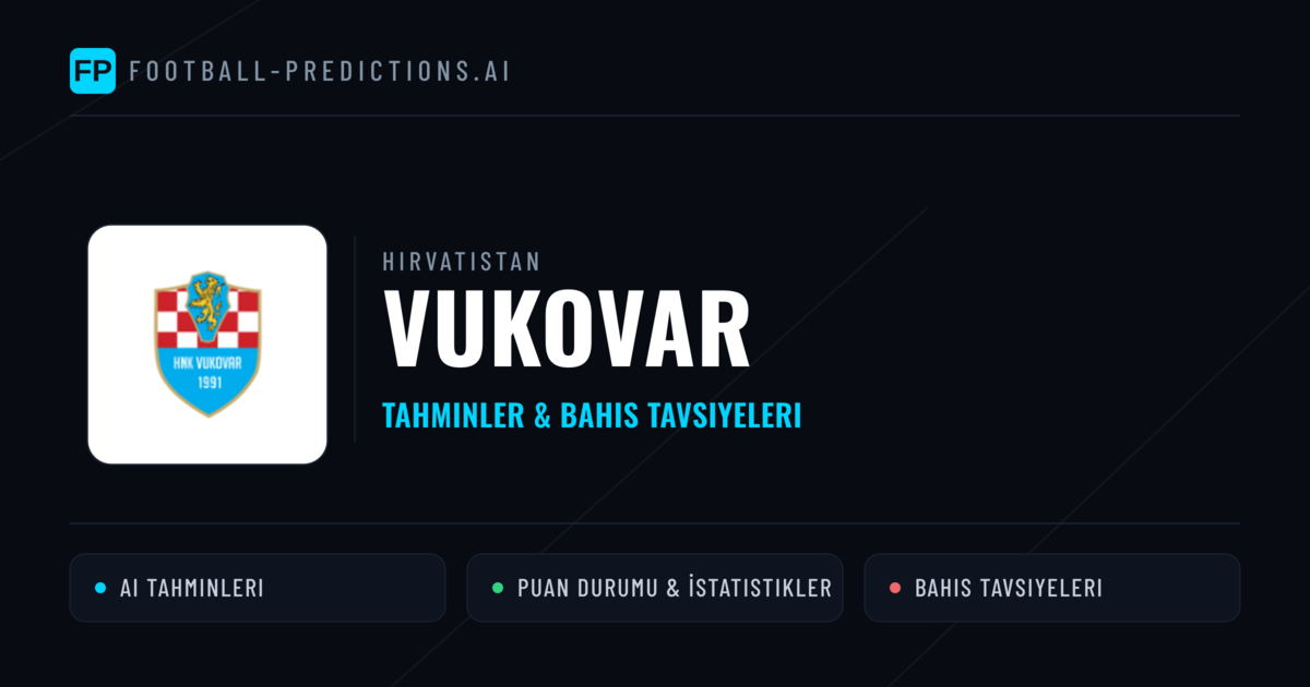 Vukovar Tahminleri & İstatistikler