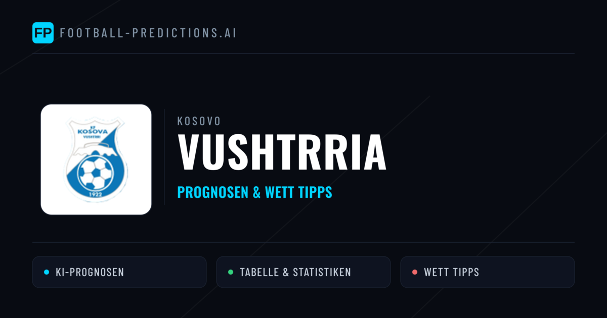 Vushtrria Prognosen & Statistiken