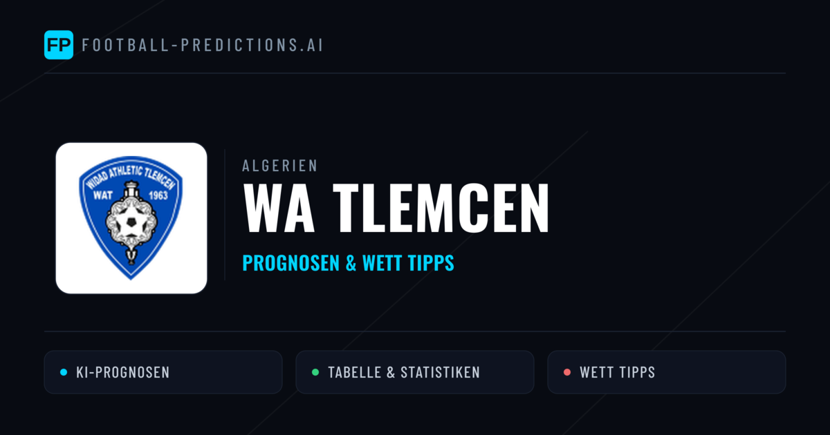 WA Tlemcen Prognosen & Statistiken