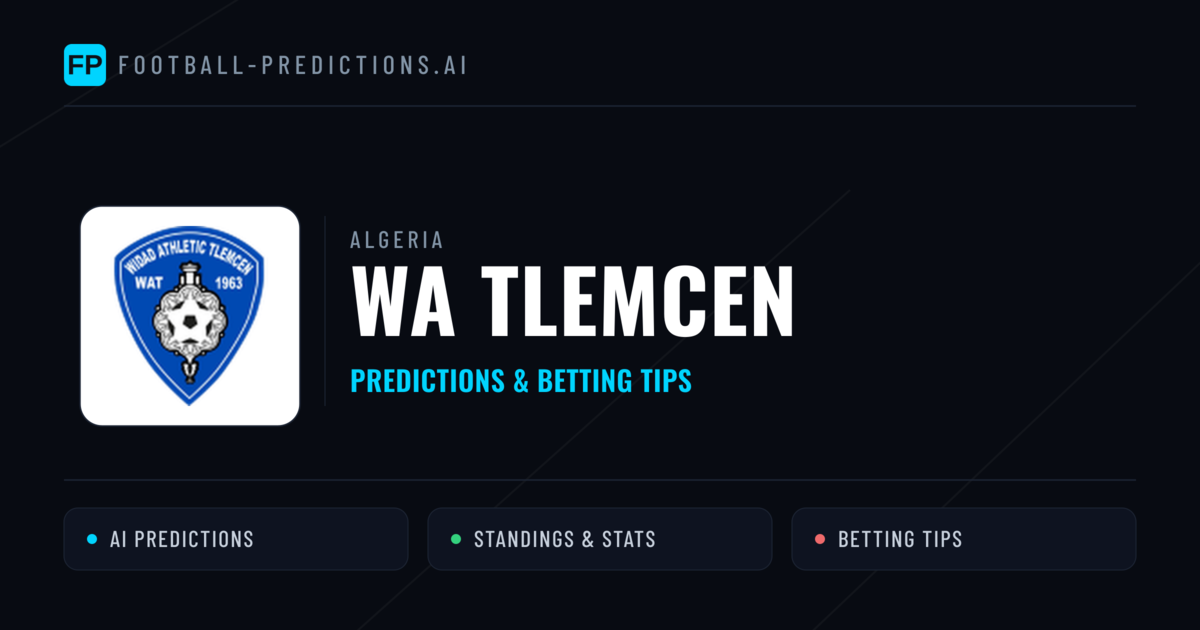 WA Tlemcen Predictions & Stats