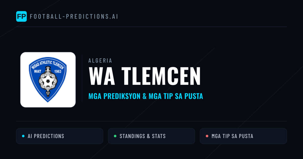 WA Tlemcen Predictions & Stats