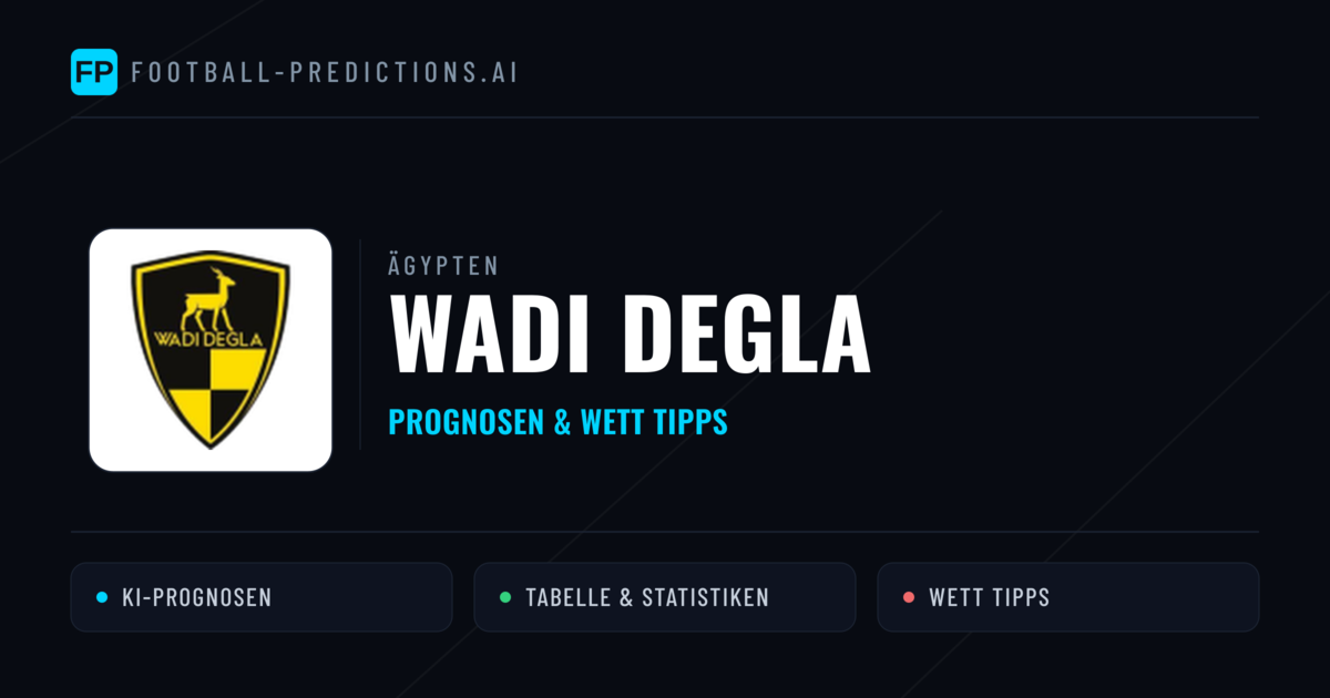 Wadi Degla Prognosen & Statistiken