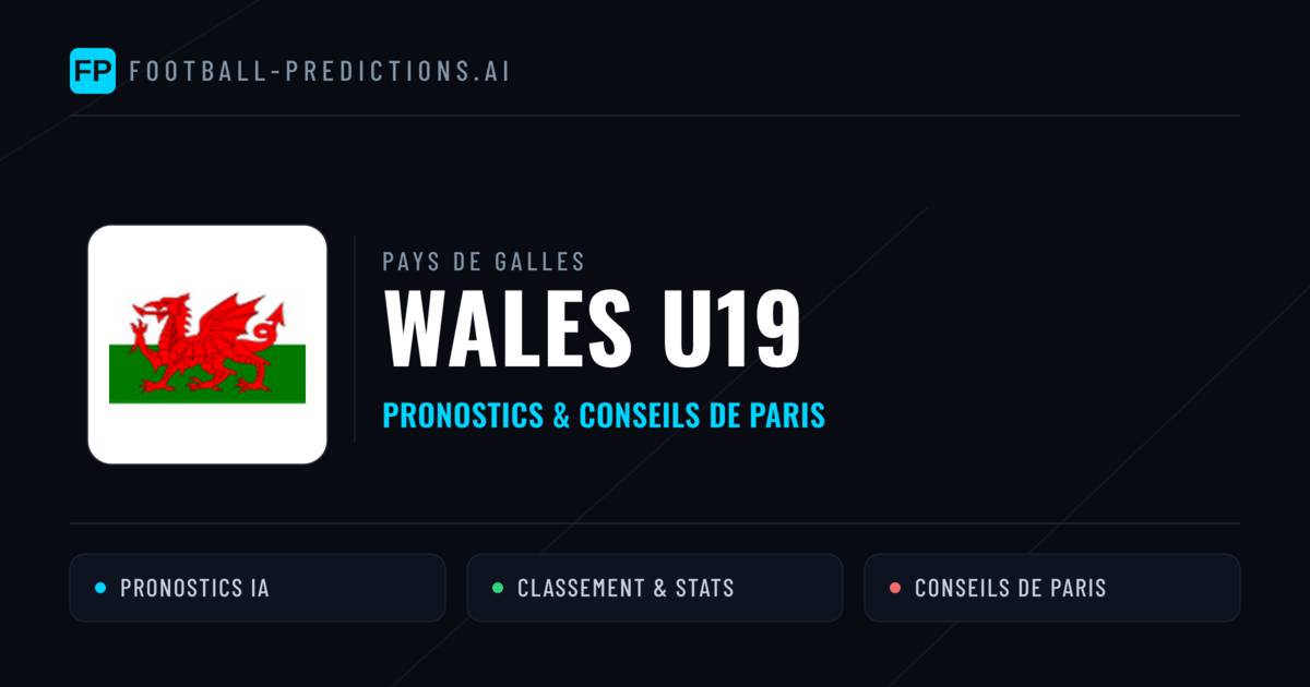 Wales U19 Pronostics & Statistiques