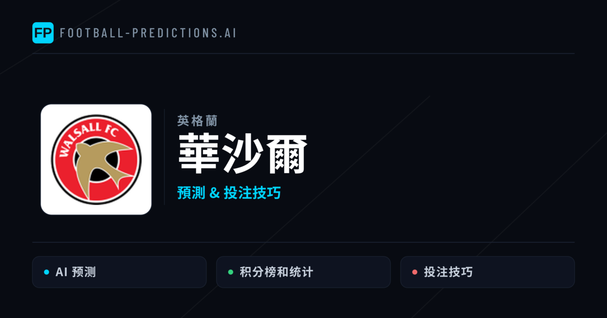 華沙爾 運彩分析|足球預測與數據