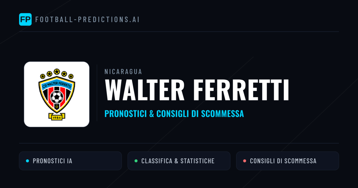 Pronostici e Statistiche Walter Ferretti