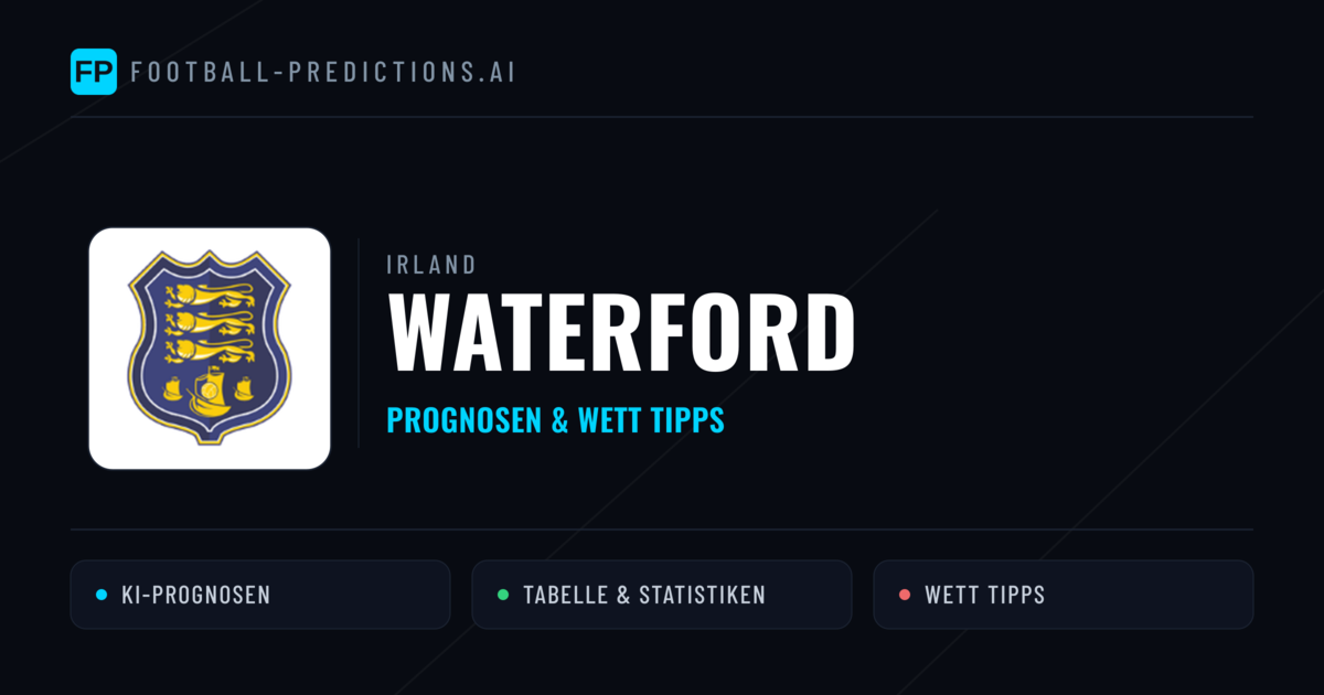 Waterford Prognosen & Statistiken