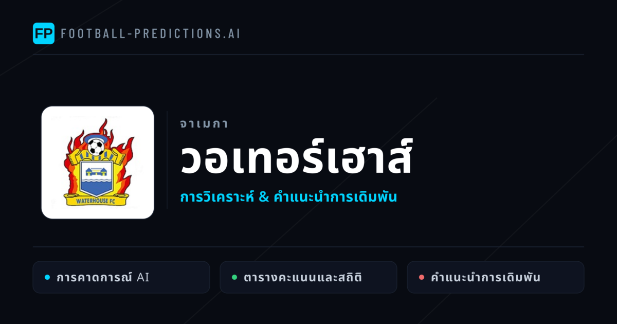 วอเทอร์เฮาส์ การวิเคราะห์และสถิติ