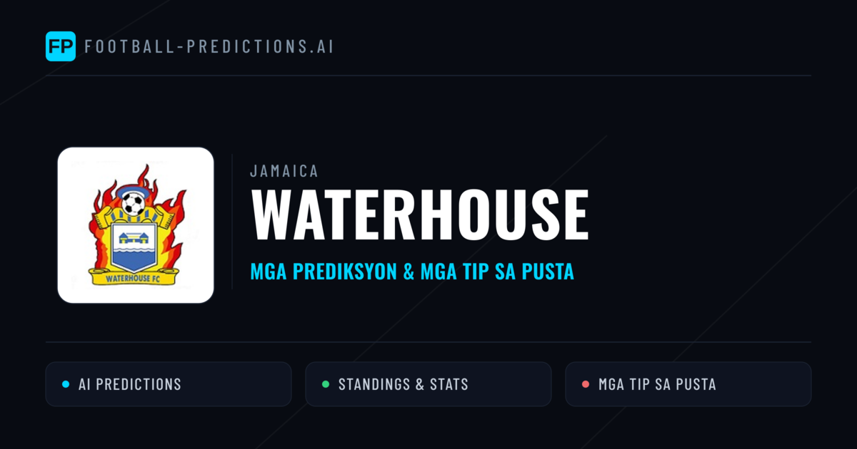 Waterhouse Predictions & Stats