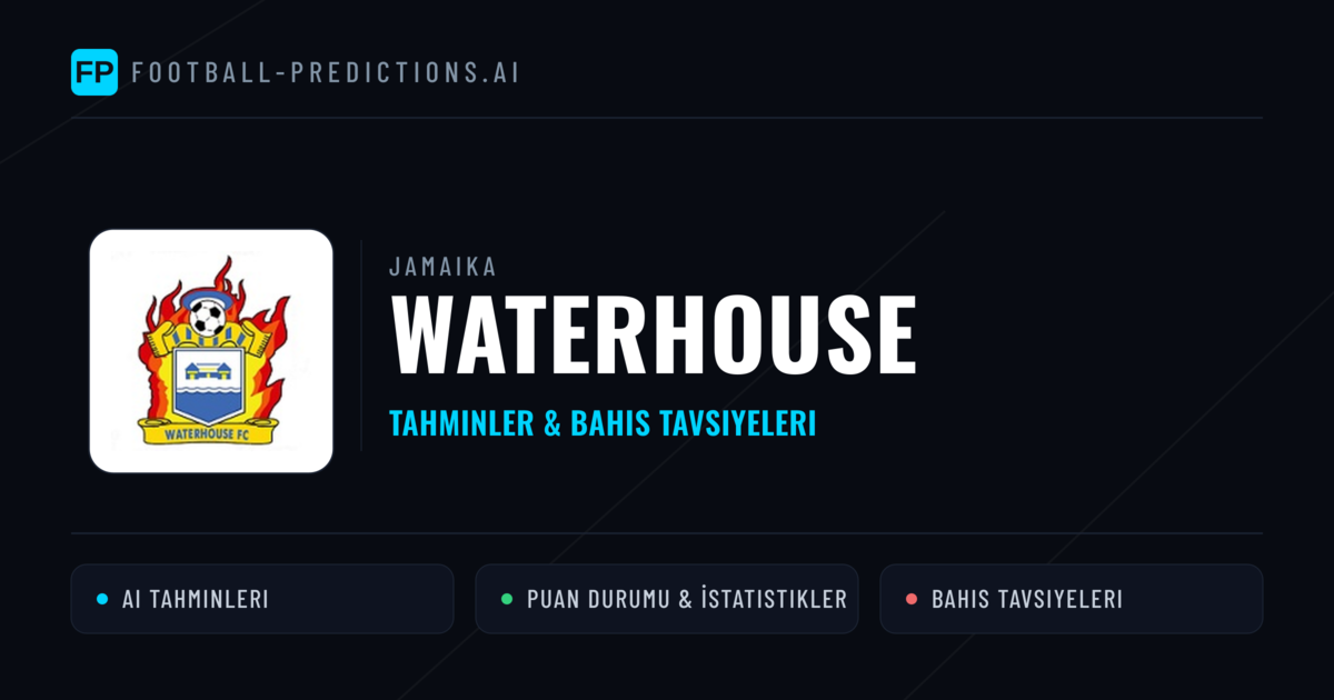 Waterhouse Tahminleri & İstatistikler