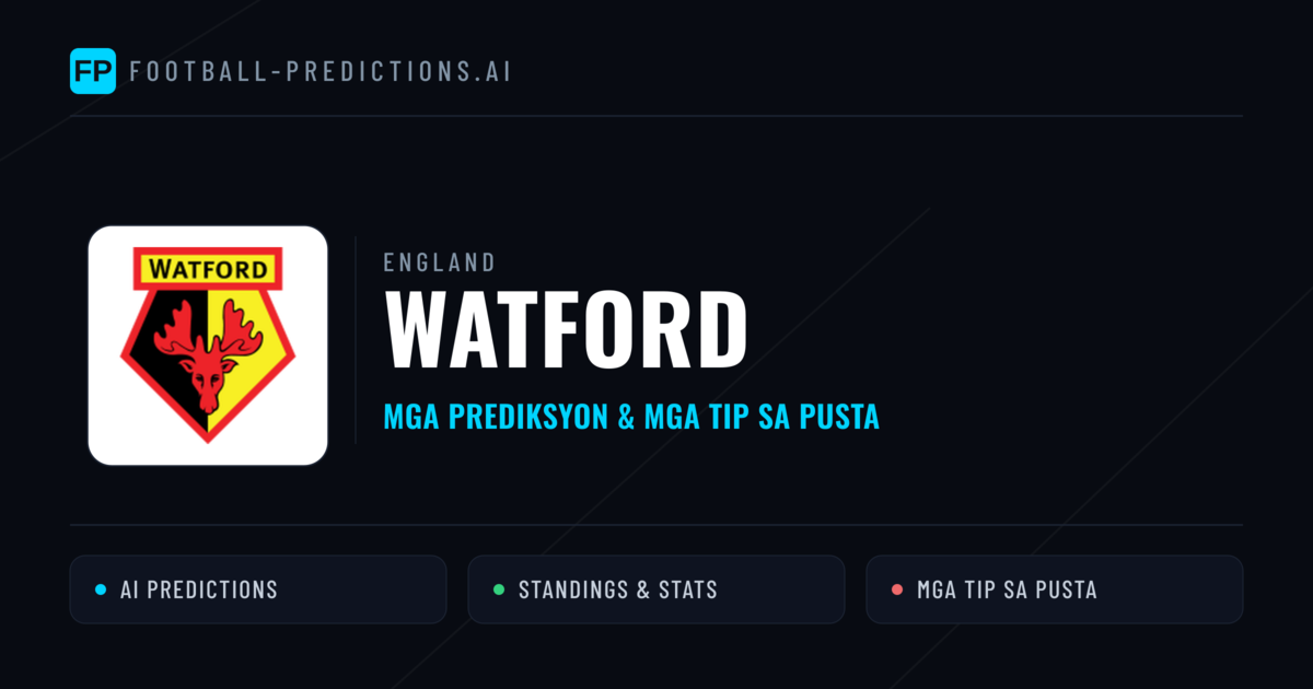Watford Predictions & Stats