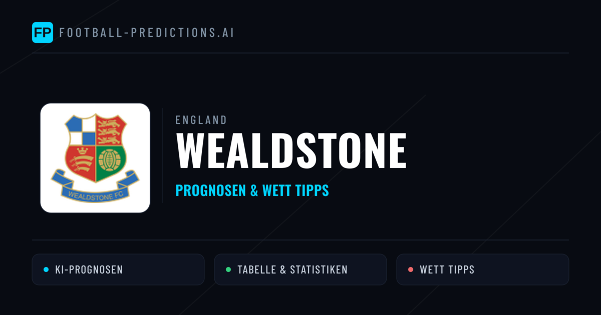 Wealdstone Prognosen & Statistiken