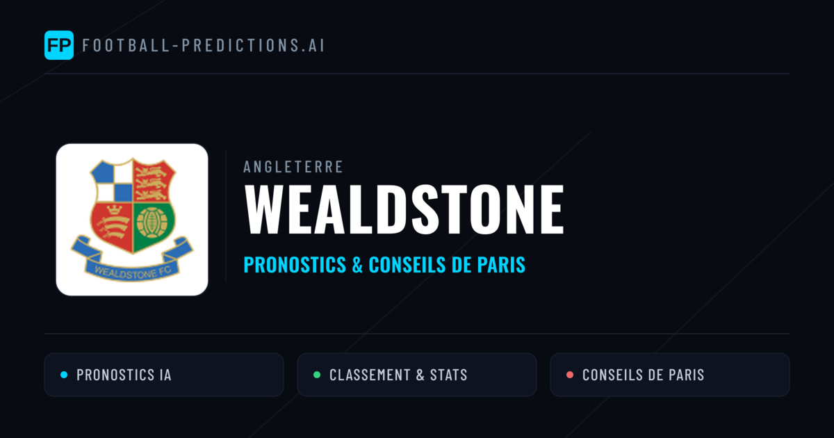 Wealdstone Pronostics & Statistiques
