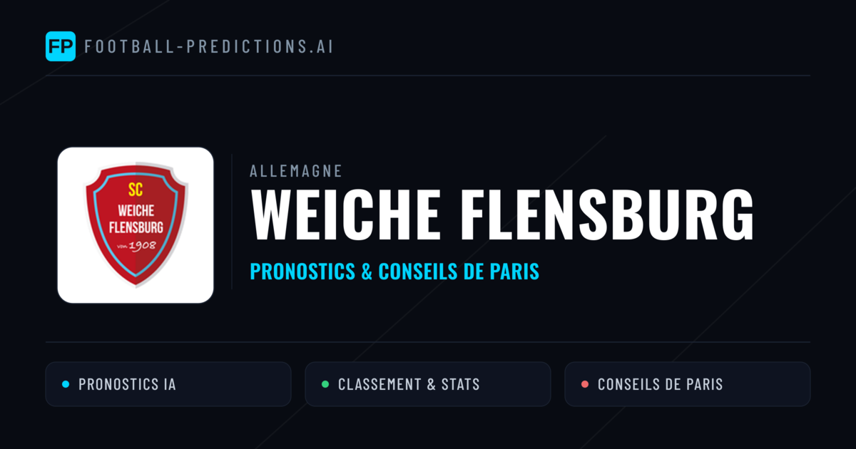 Weiche Flensburg Pronostics & Statistiques
