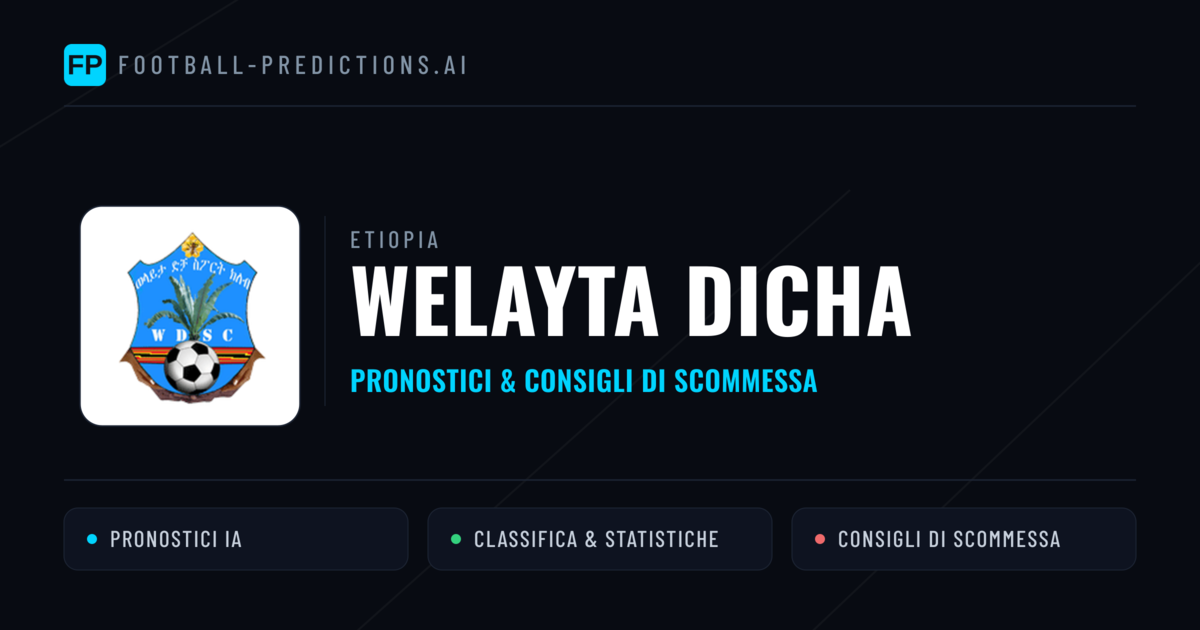 Pronostici e Statistiche Welayta Dicha