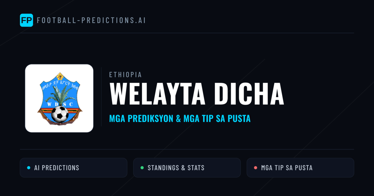 Welayta Dicha Predictions & Stats