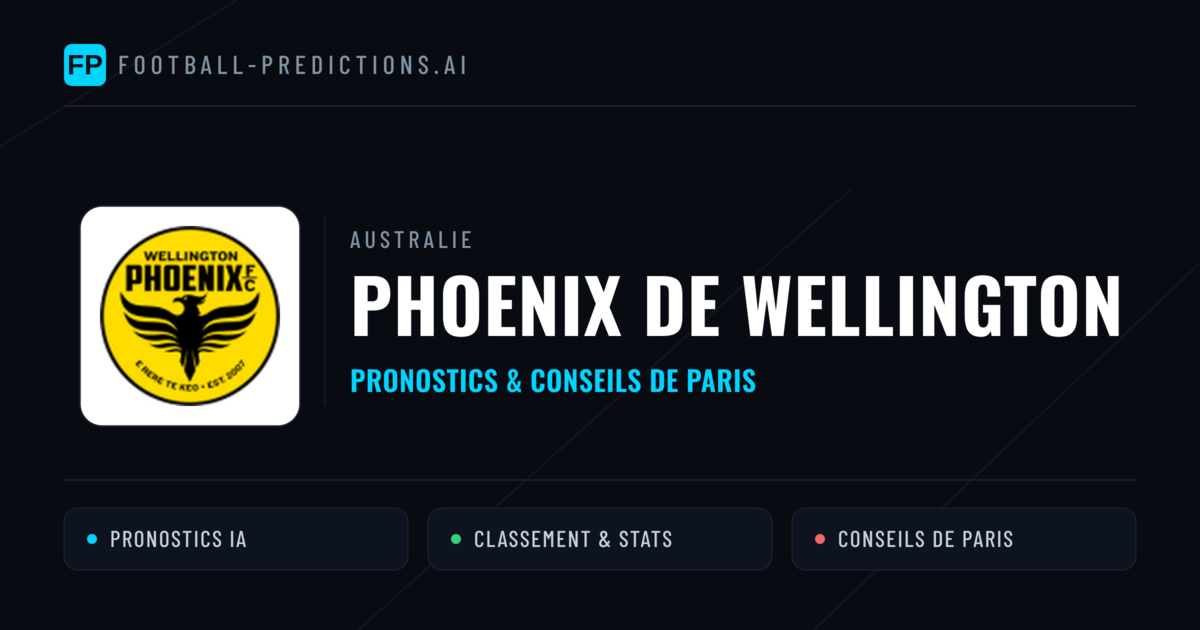 Phoenix de Wellington Pronostics & Statistiques
