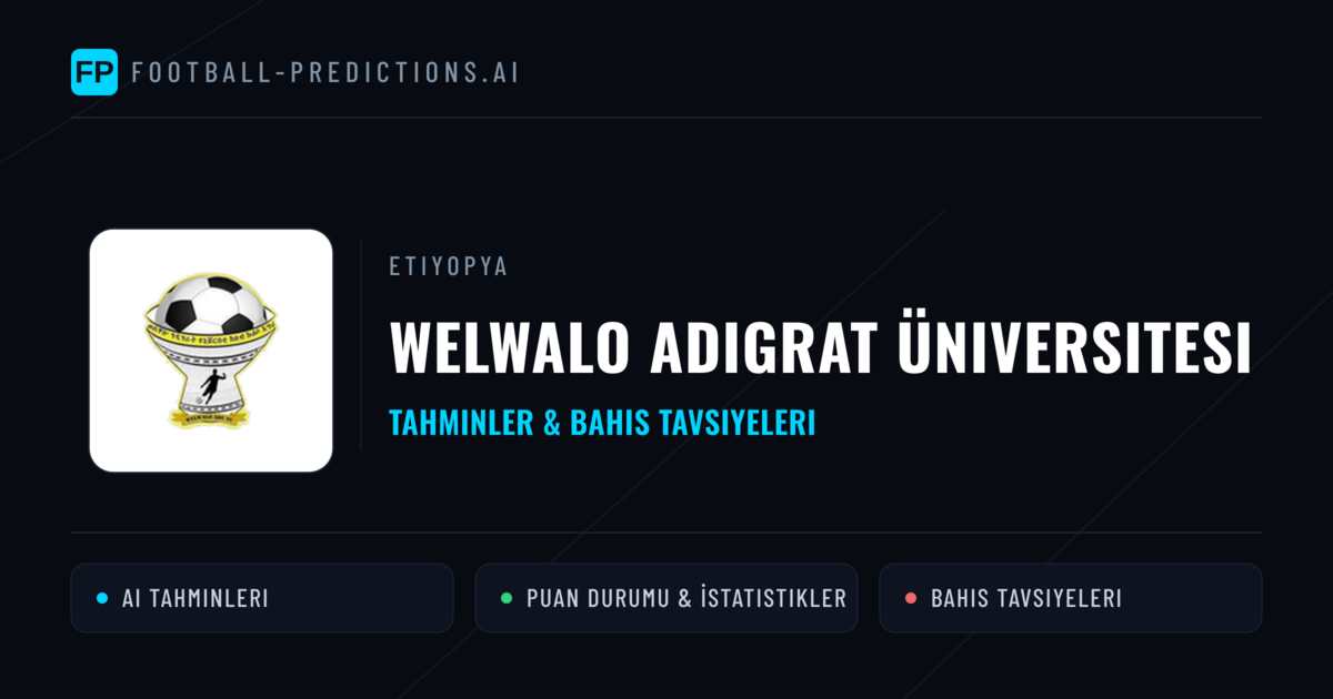 Welwalo Adigrat Üniversitesi Tahminleri & İstatistikler