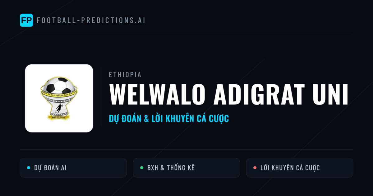 Welwalo Adigrat Uni Dự đoán & Thống kê