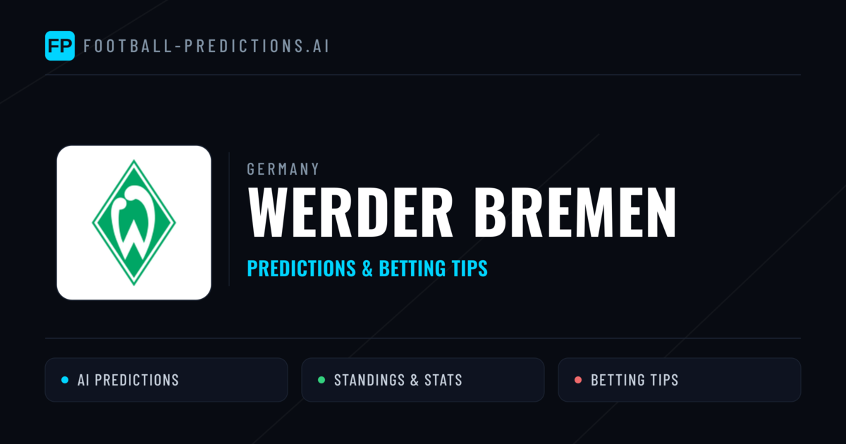 Werder Bremen Predictions & Stats