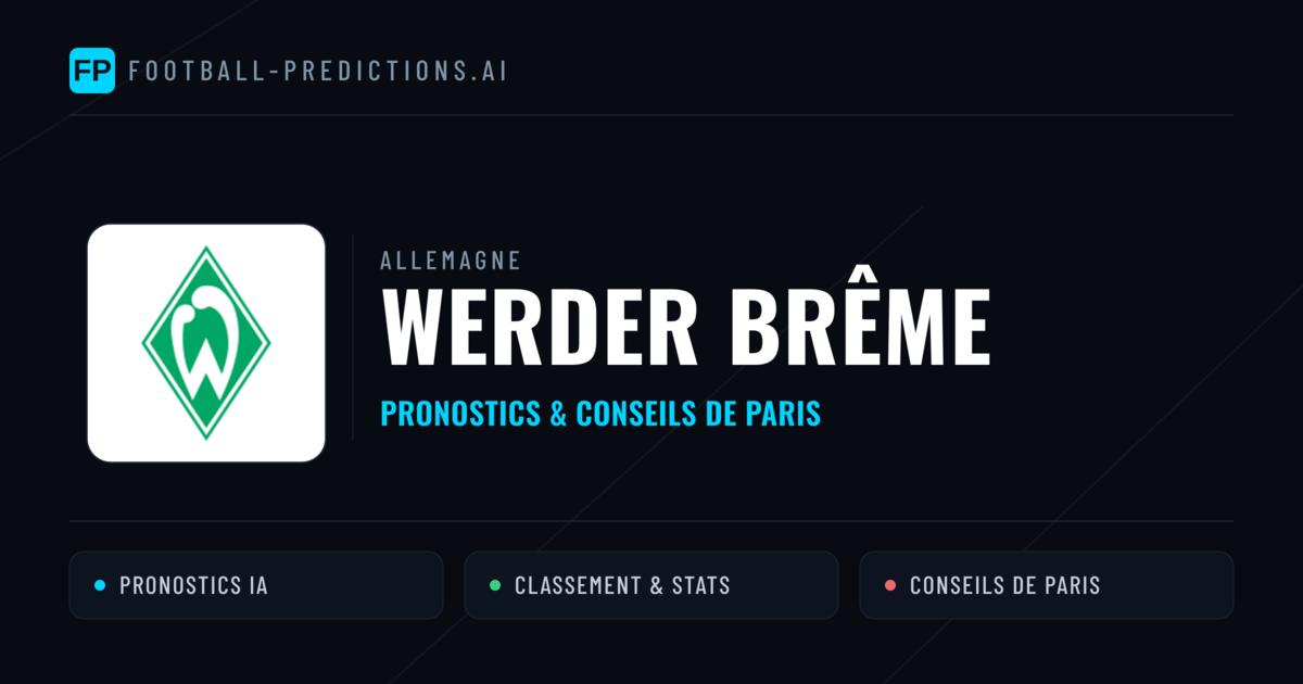 Werder Brême Pronostics & Statistiques