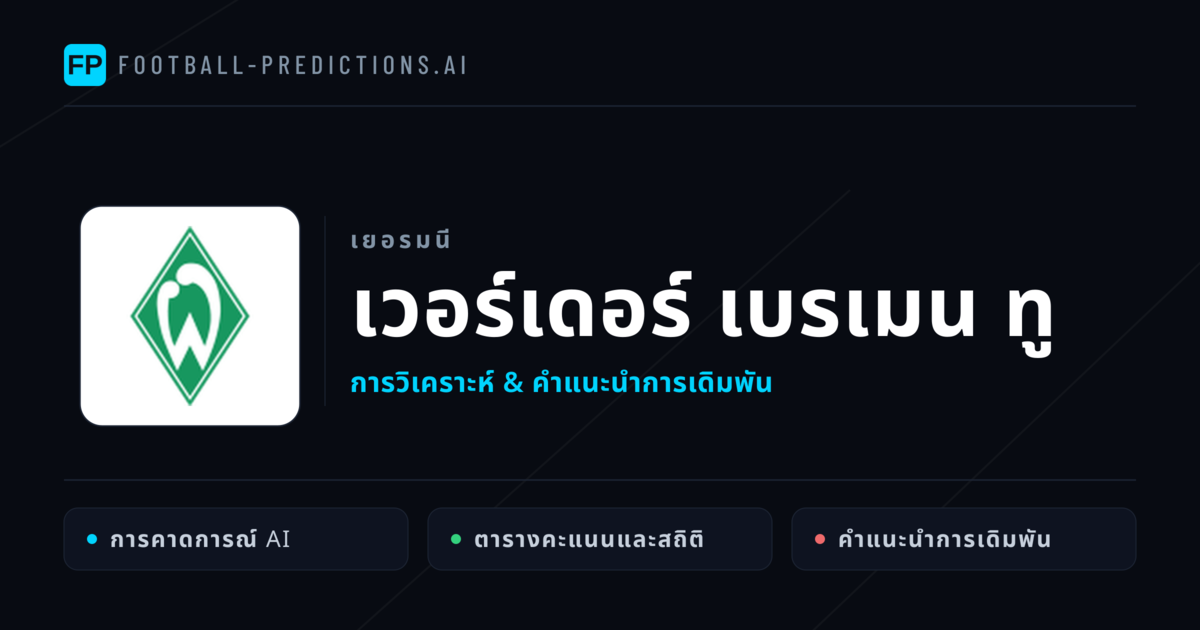 เวอร์เดอร์ เบรเมน ทู การวิเคราะห์และสถิติ