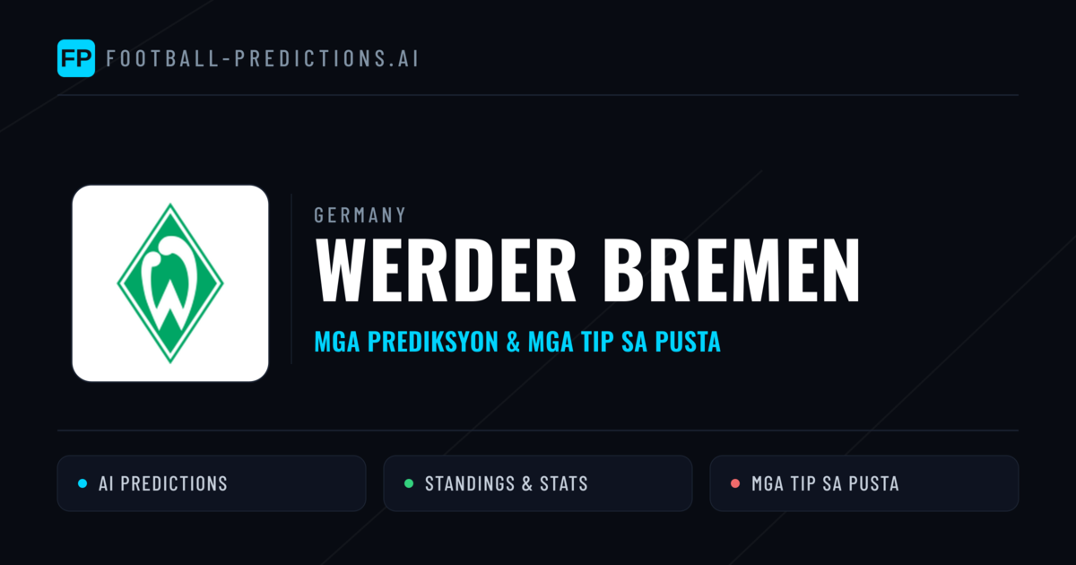 Werder Bremen Predictions & Stats