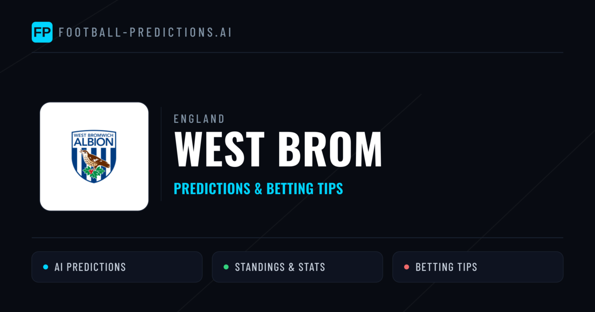 West Brom Predictions & Stats